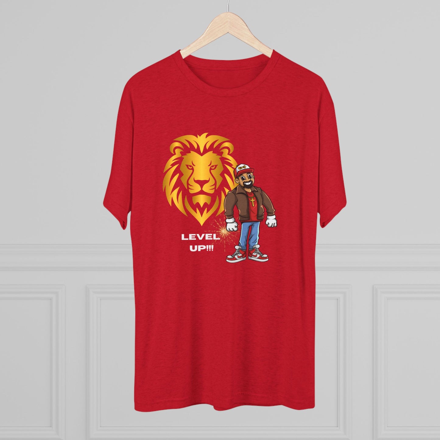 Bowtie Be Great Lion Heart Unisex Tri-Blend Crew Tee