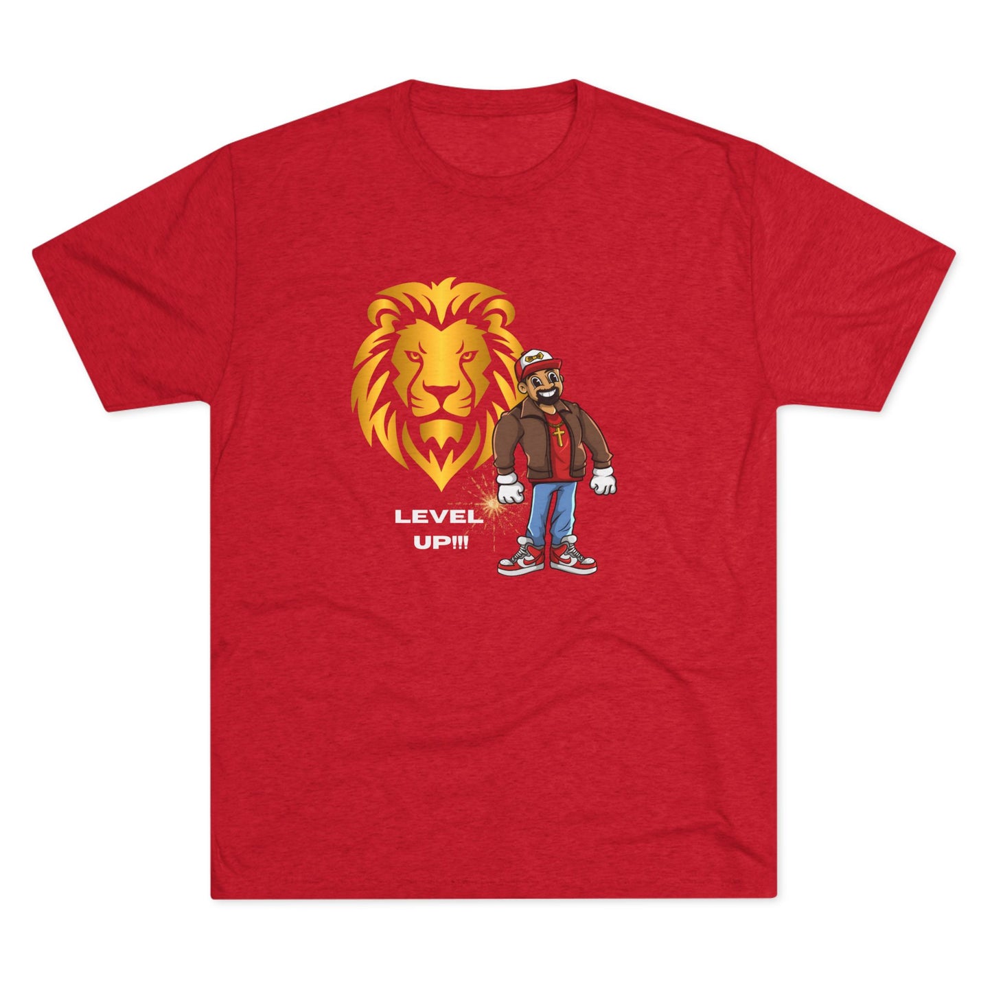 Bowtie Be Great Lion Heart Unisex Tri-Blend Crew Tee