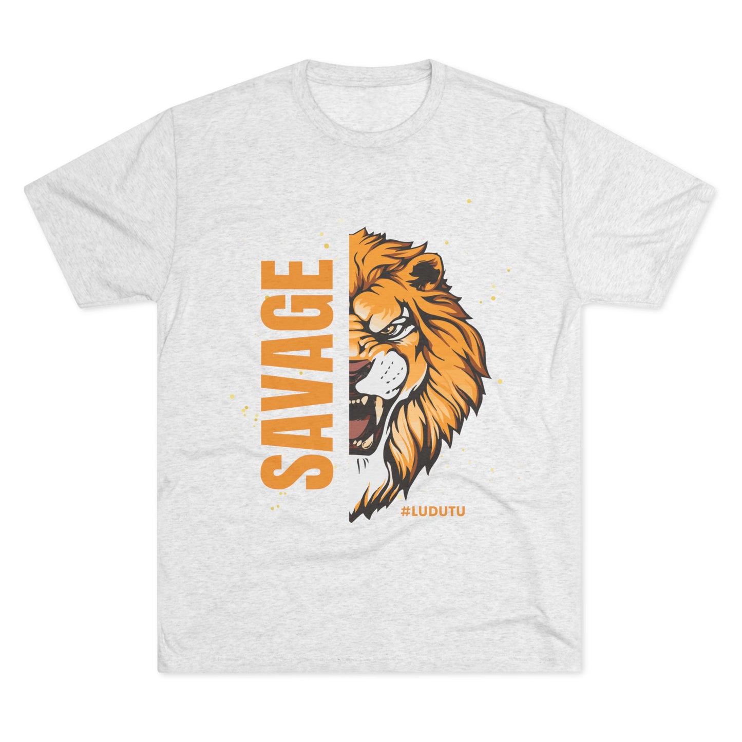 Bowtie Tiger Savage Unisex Tri-Blend Crew Tee