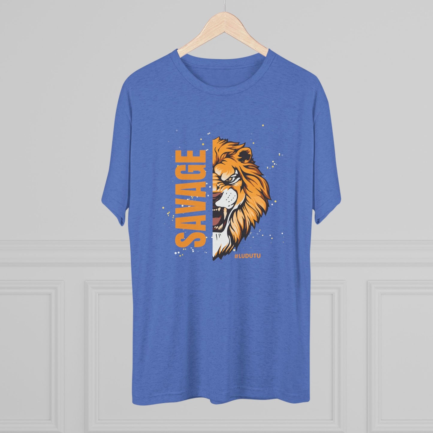 Bowtie Tiger Savage Unisex Tri-Blend Crew Tee