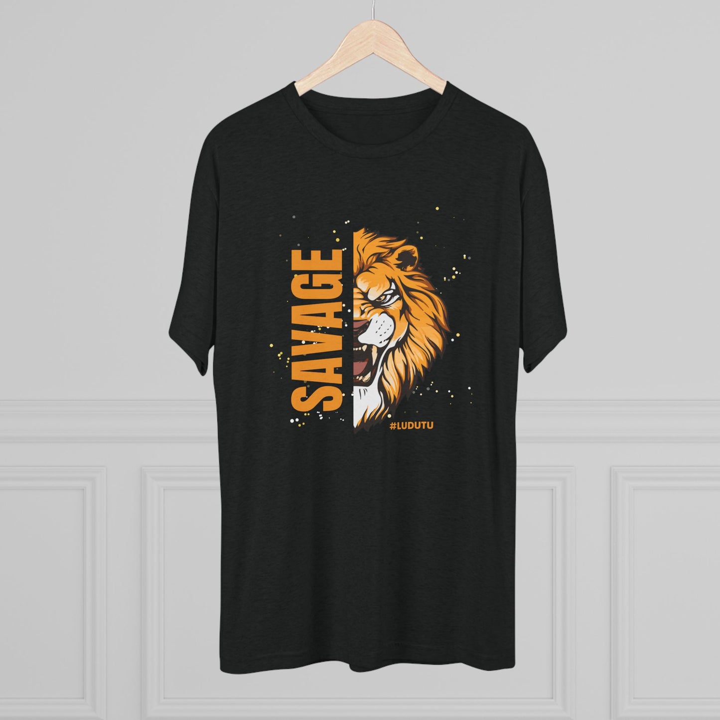 Bowtie Tiger Savage Unisex Tri-Blend Crew Tee