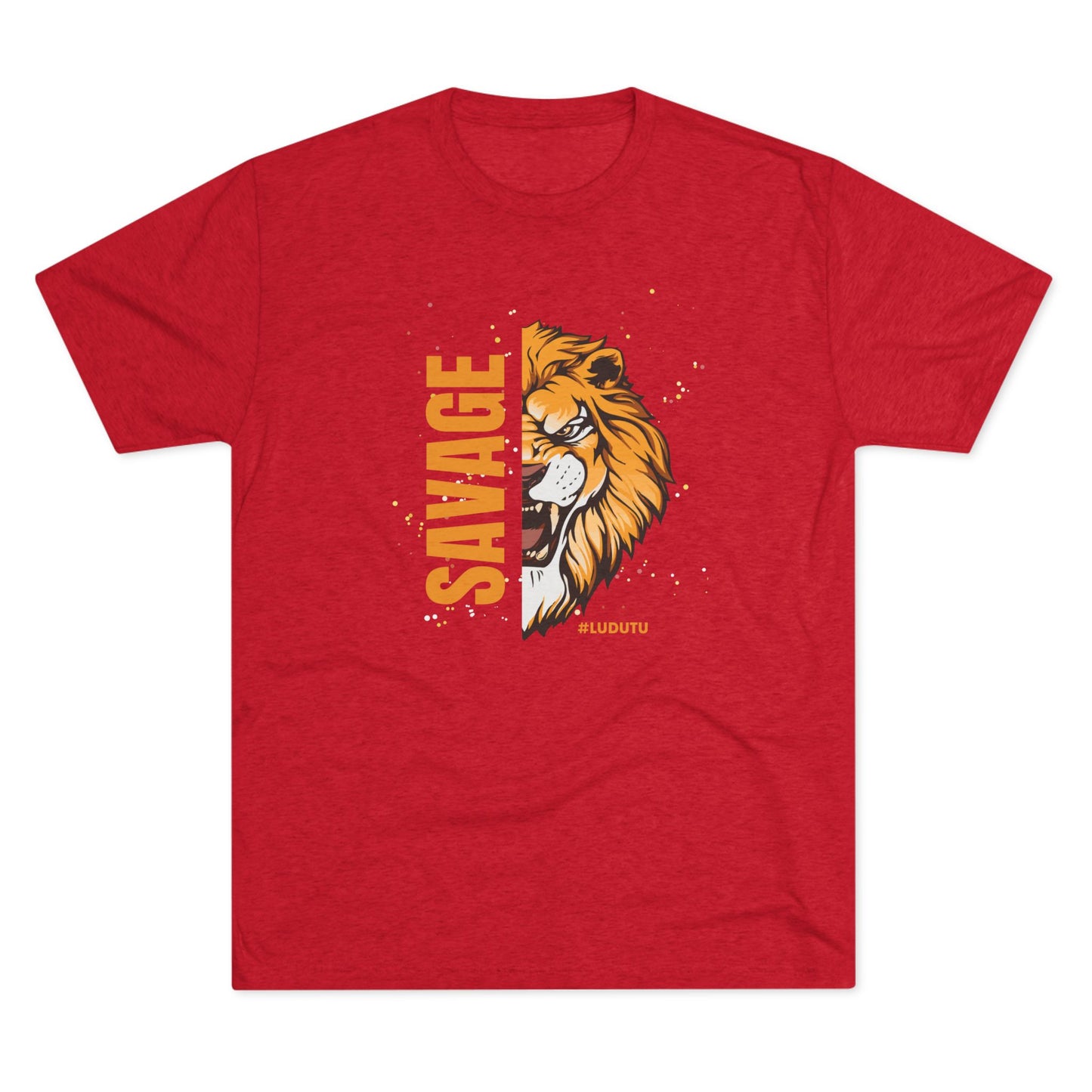 Bowtie Tiger Savage Unisex Tri-Blend Crew Tee