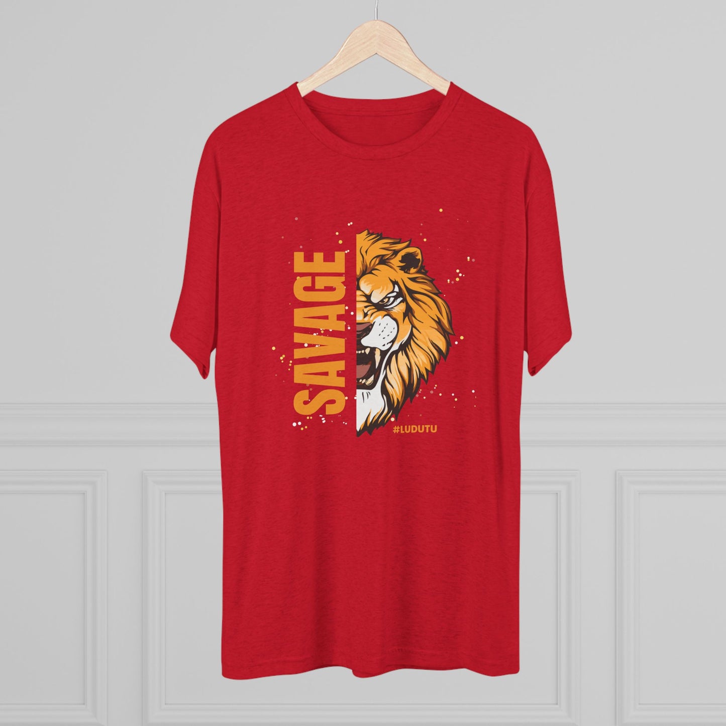 Bowtie Tiger Savage Unisex Tri-Blend Crew Tee