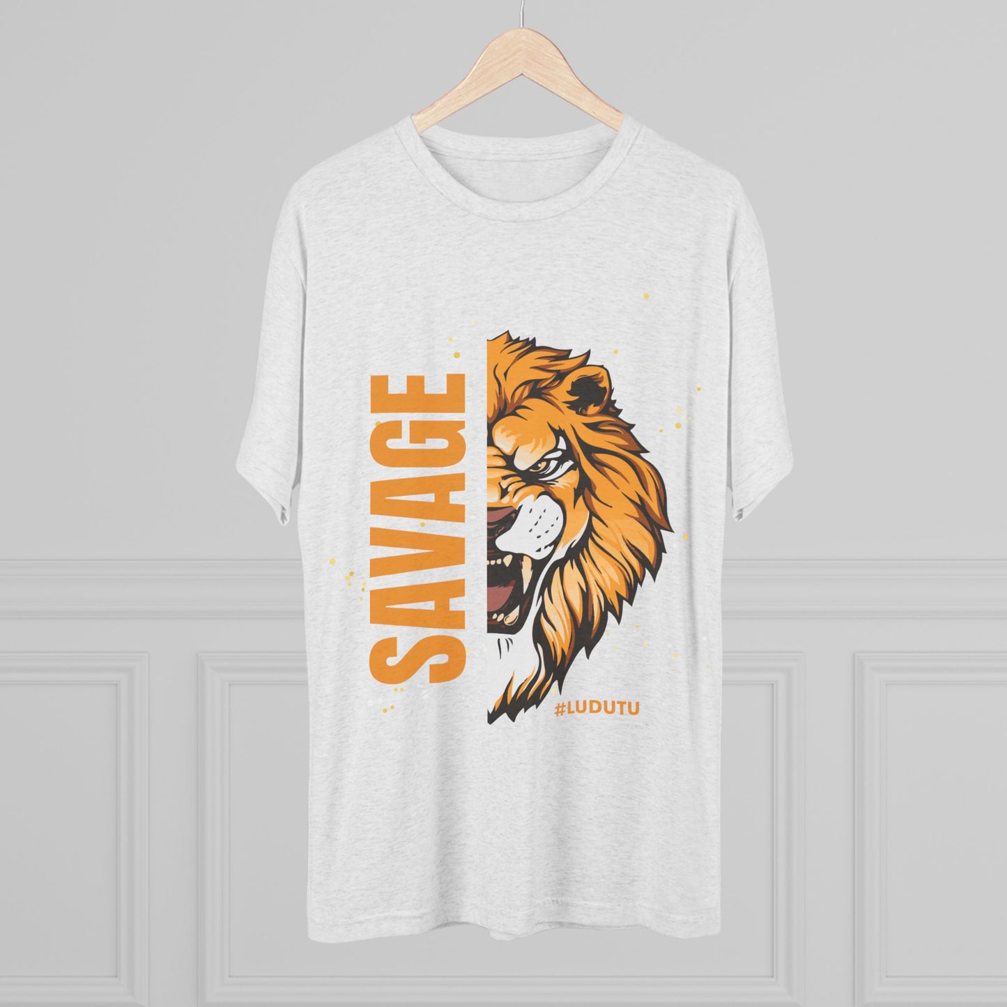 Bowtie Tiger Savage Unisex Tri-Blend Crew Tee