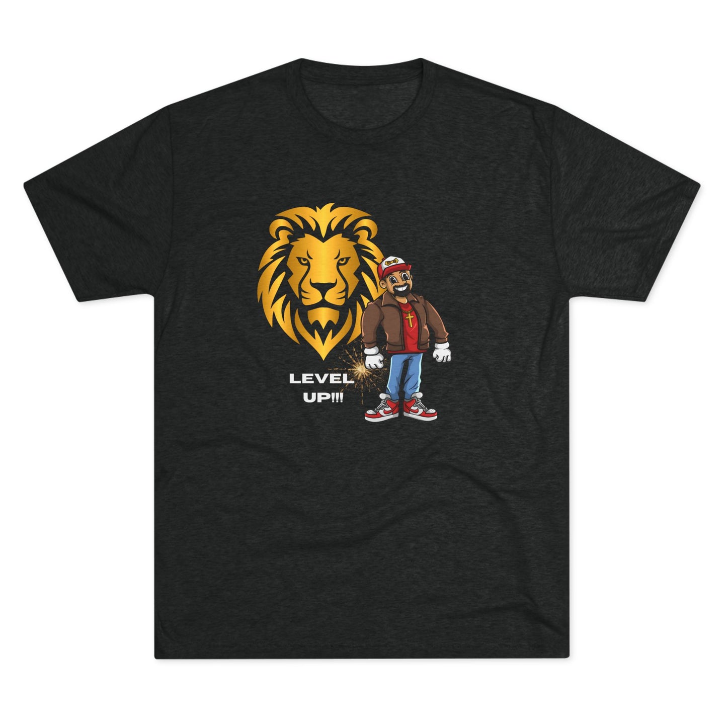 Bowtie Be Great Lion Heart Unisex Tri-Blend Crew Tee