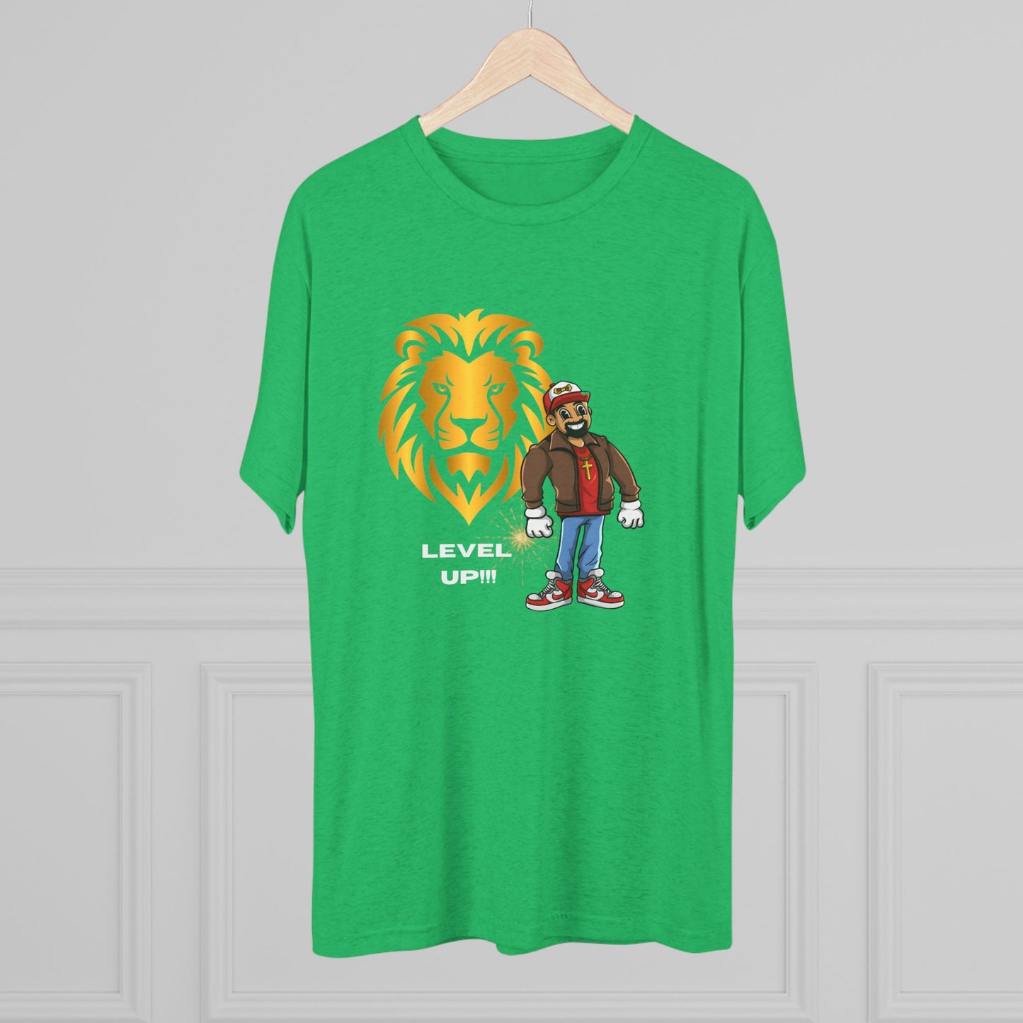 Bowtie Be Great Lion Heart Unisex Tri-Blend Crew Tee