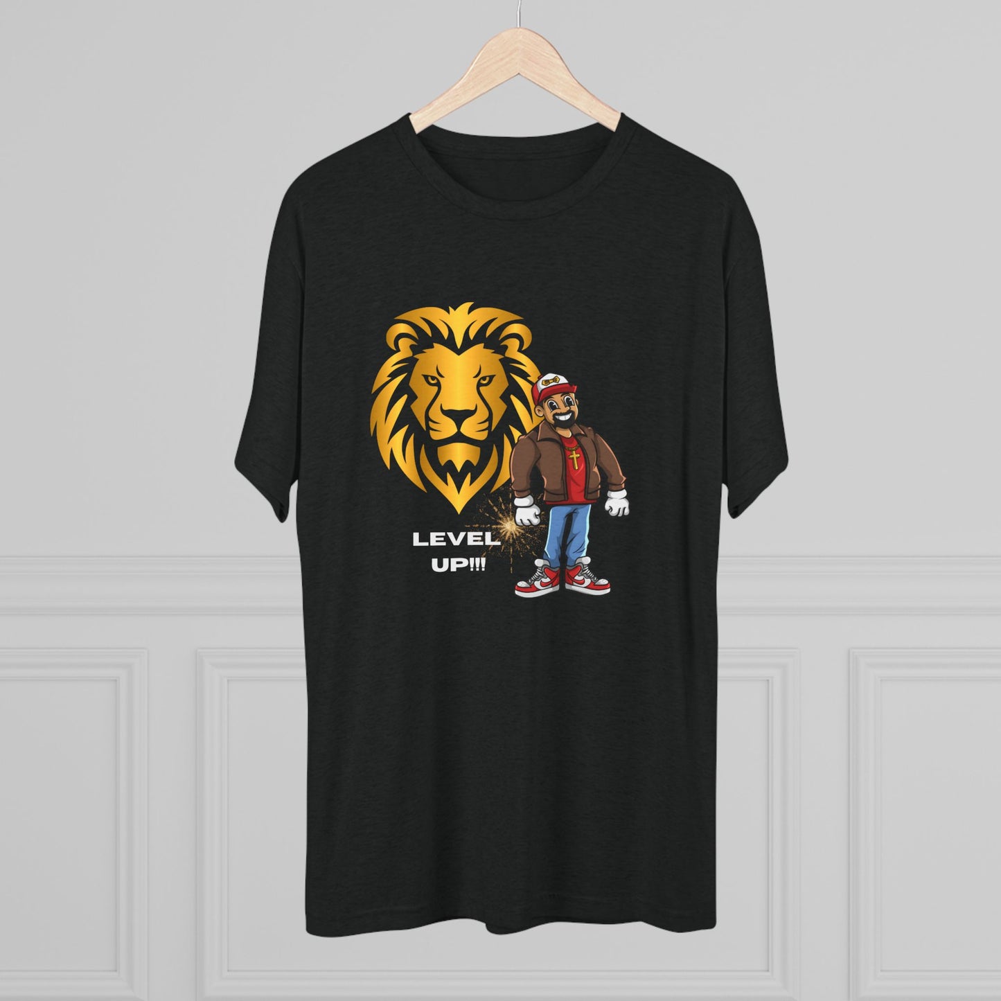 Bowtie Be Great Lion Heart Unisex Tri-Blend Crew Tee